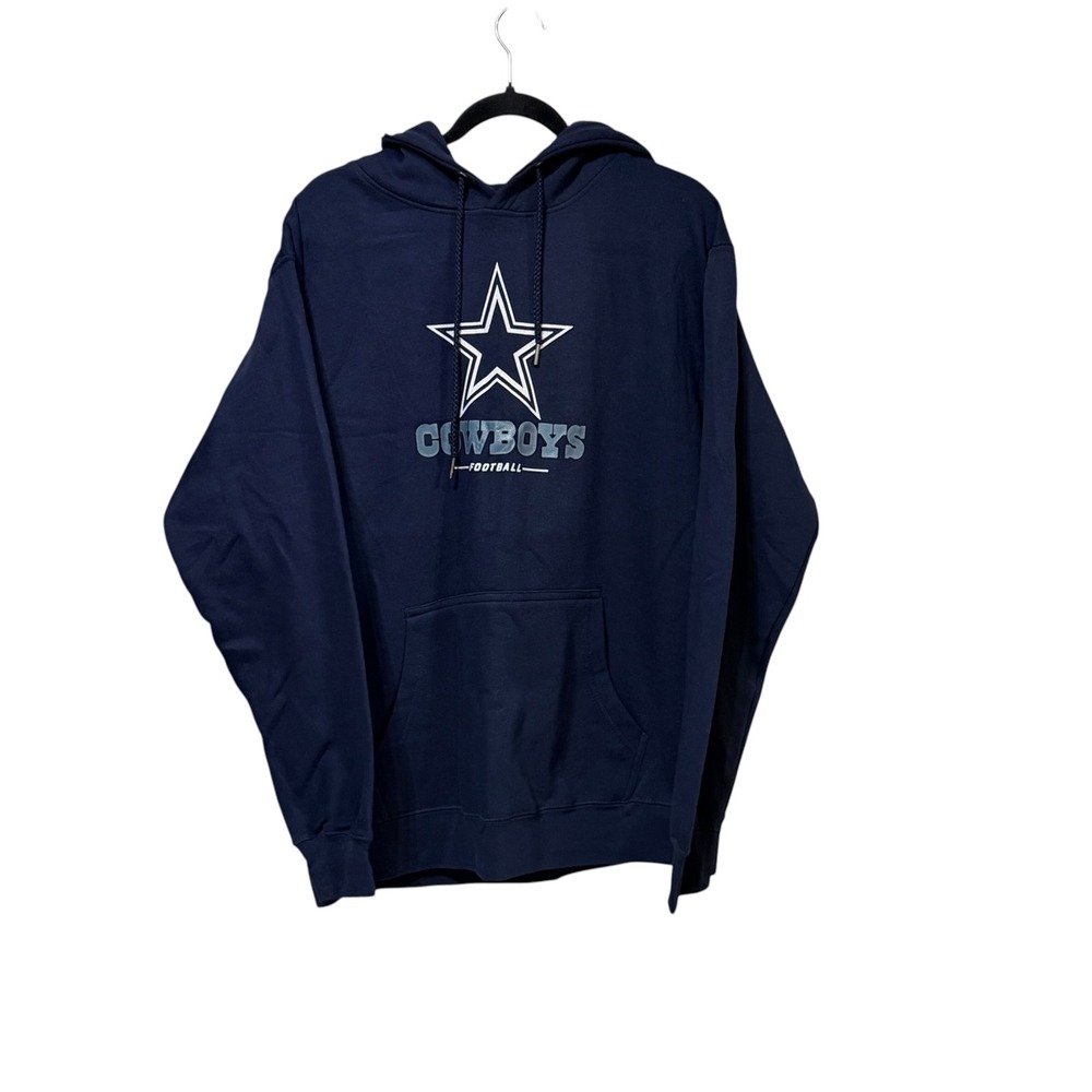 Fanatics Dallas Cowboys NFL Football Navy Blue Star Logo Hoodie Mens Large